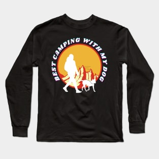 Best Camping With My Dog Long Sleeve T-Shirt